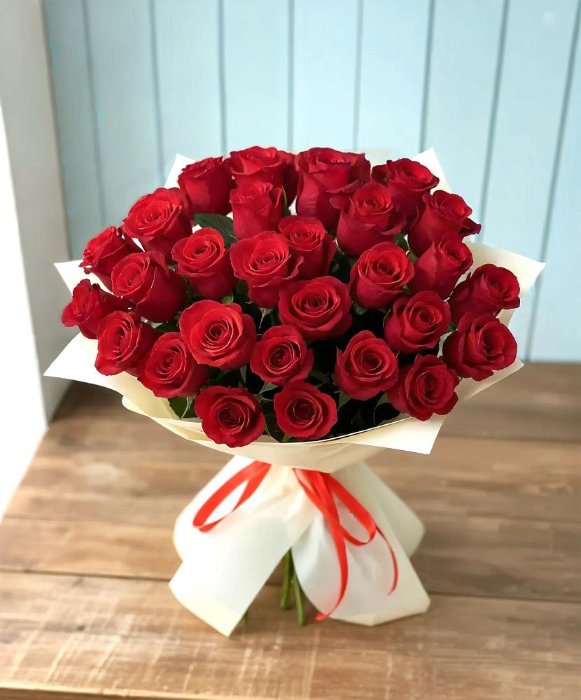 Букет 29 Красных роз в Тайге