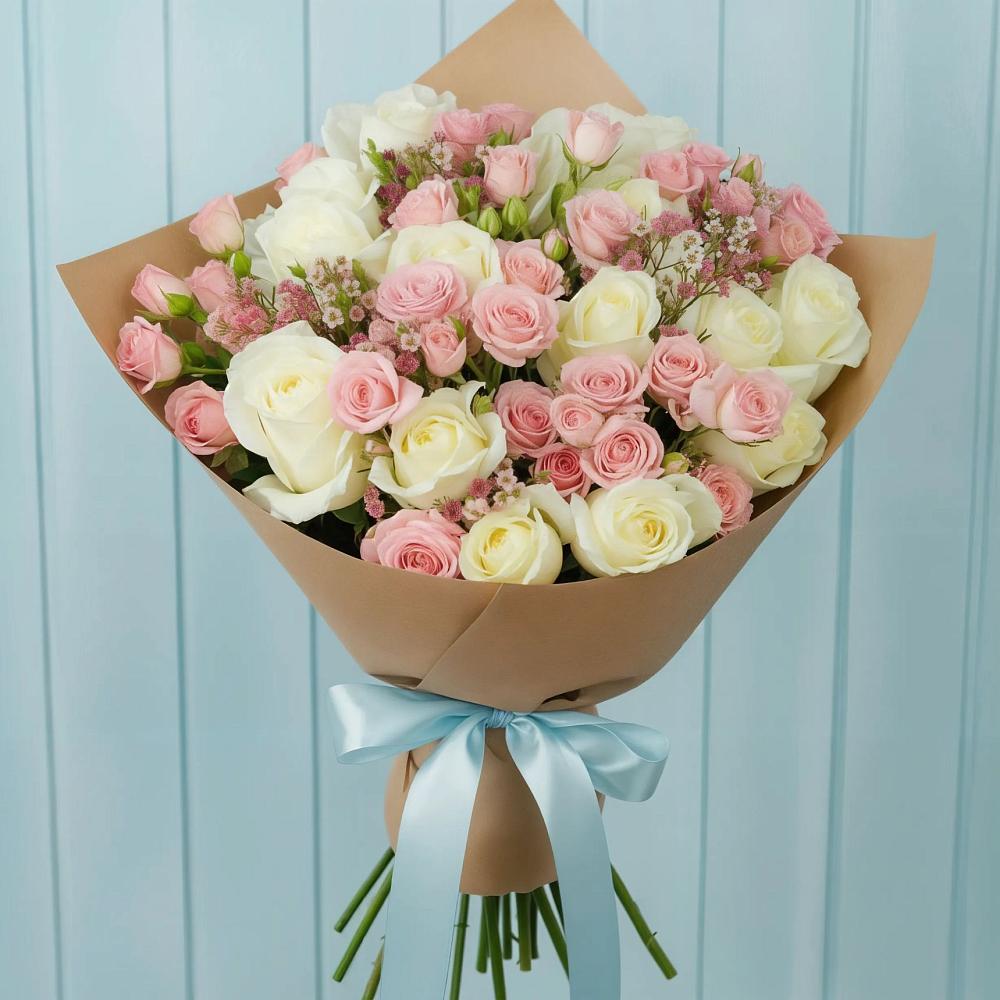 Букет цветов из: Розы в Тайге