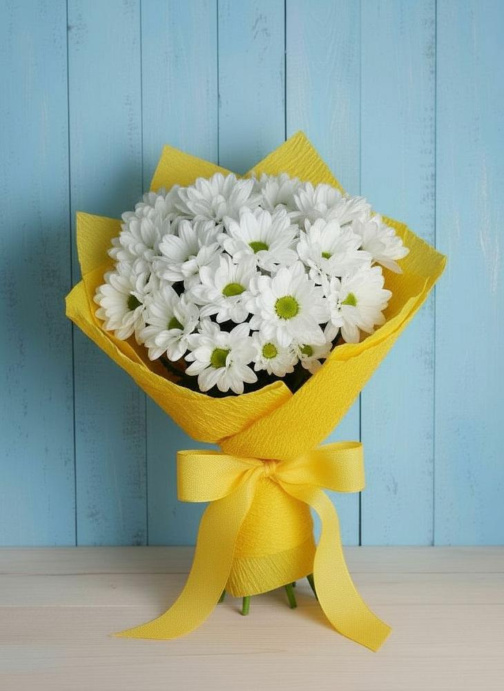 Букет цветов из: Хризантемы в Тайге