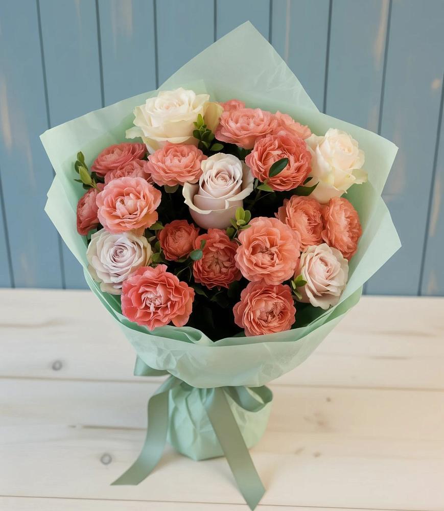 Букет цветов из: Розы в Тайге