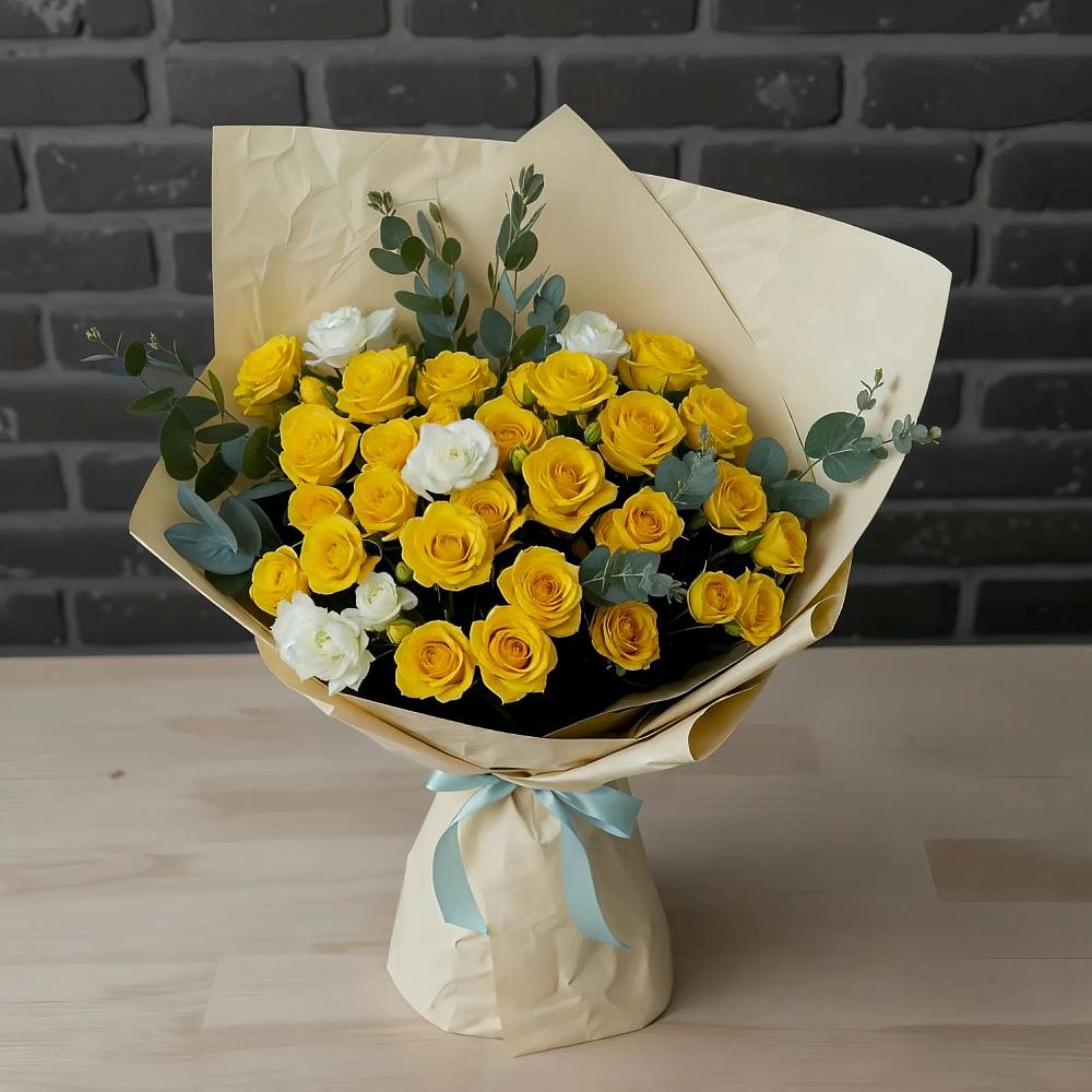 Букет цветов из: Розы в Тайге