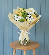 Букет цветов из:  Хризантемы и Розы #REPLACE_PRED# Тайге