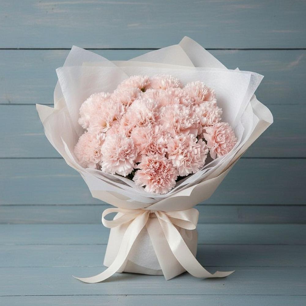 Букет цветов из: Гвоздики в Тайге