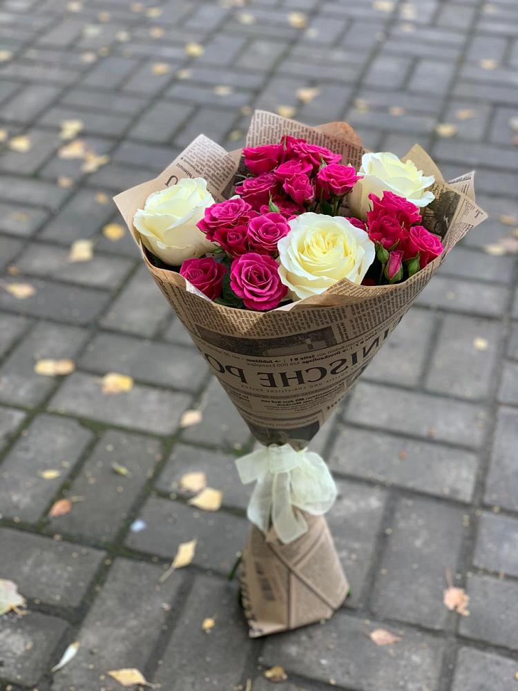 Букет цветов из: Розы в Тайге