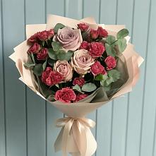 Букет цветов из:  Гвоздики и Розы #REPLACE_PRED# Тайге