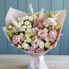 Букет цветов из:  Альстромерии и Розы #REPLACE_PRED# Тайге